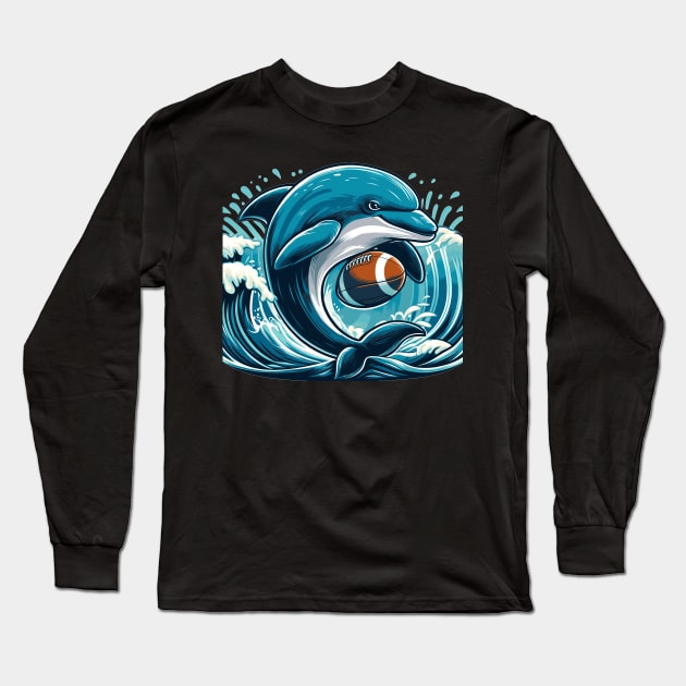 Dolphins #3 Long Sleeve T-Shirt by meowyaya